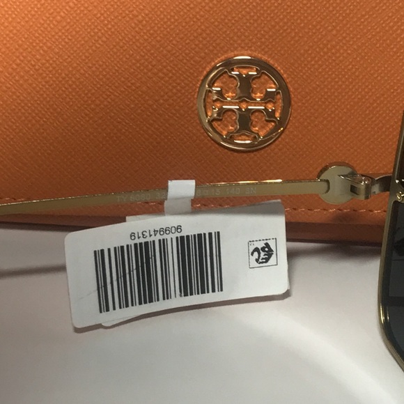 New Authentic Tory Burch TY6080 Blue Sunglasses with Orange Case main image 6